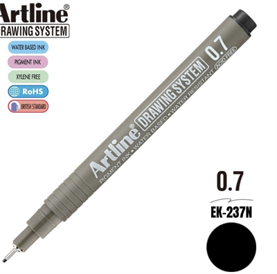 Artline 237 Çizim Kalemi 0.7 Siyah 