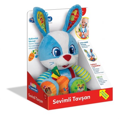 Baby Clementoni Sevimli Tavşan Eğitici Oyuncak Bebek