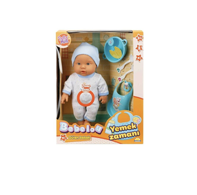 Bebelou Lunch Time Sesli Gülen 32 cm Bebek Seti 