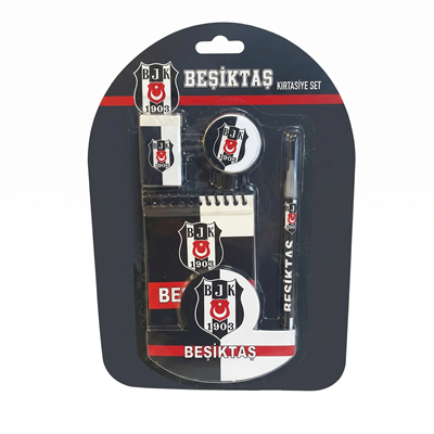 Beşiktaş 4'lü Kırtasiye Seti 006 Lisanslı Okul Seti Kırtasiye