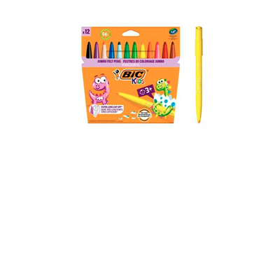 Bic Eco Visa Keçeli Boya Kalemi 8922233 Yıkanabilir 12 Renk