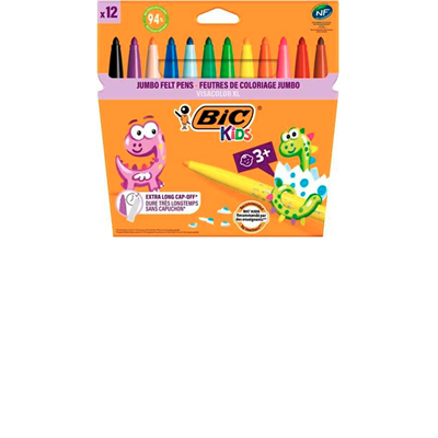 Bic Eco Visa Keçeli Boya Kalemi 8922233 Yıkanabilir 12 Renk