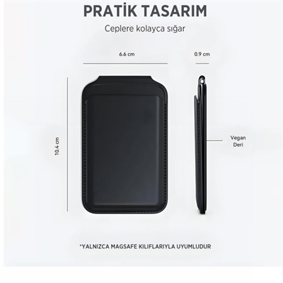 Bix TMW1 MagSafe Pocket Wallet Kahverengi