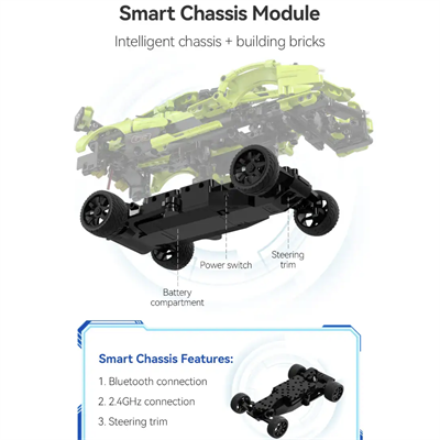 CaDA Green Blade Sports Car RC Blok Set 432 Parça 