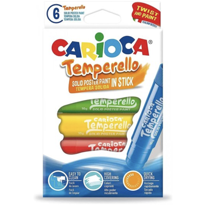 CARIOCA TEMPERELLO STICK POSTER BOYAMA KALEMİ 6 LI