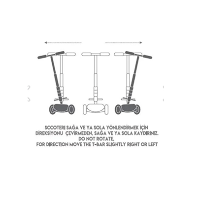 Cool Wheels Mavi Işıklı Twist 3 Tekerlekli Scooter 