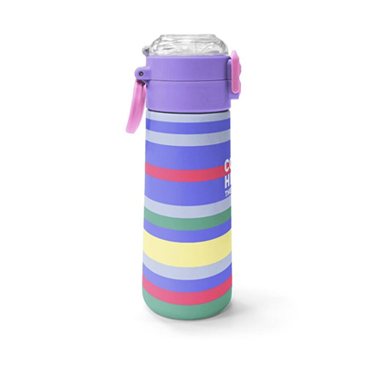 Coral High Renkli Çizgili Çelik Termos 500 ml 