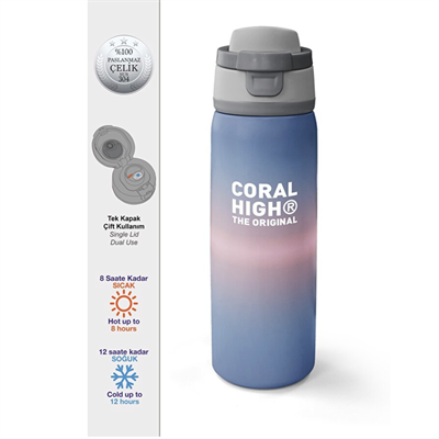 Coral High ÇELİK TERMOS 800 ML 
