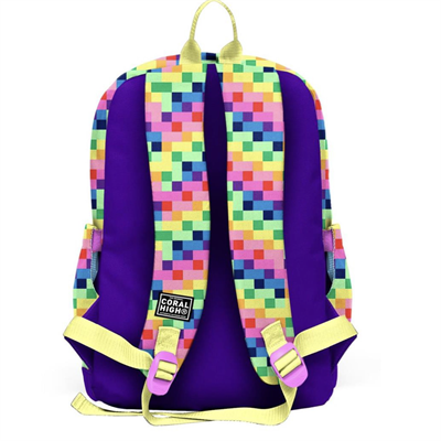 Coral High 33208 Pixel Kalp Desenli Sırt Çantası 