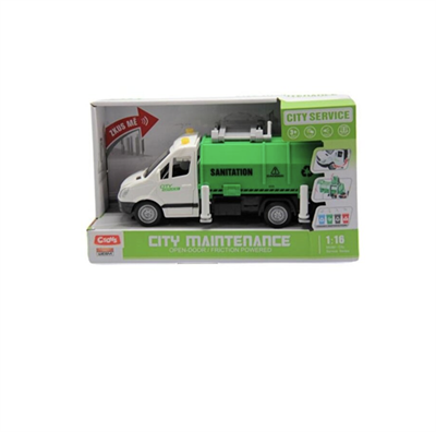 Ctoys 1:16 Işıklı Çöp Konteyner Aracı 