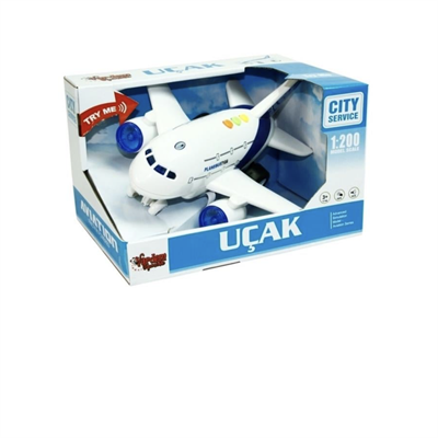 Ctoys Sesli Pilli Tek Katlı Yolcu Uçağı 