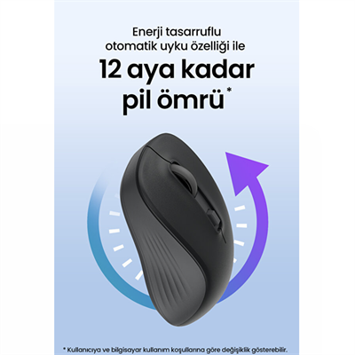 Daxi MX-100 Comfort Plus 2.4 GHz Sessiz Kablosuz Mouse Siyah