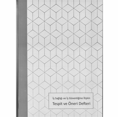 DİLMAN TESPİT VE ÖNERİ DEFTERİ KARTON KAPAK OTOKOPİLİ