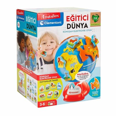 Education Clementoni Eğitici Dünya Küre Seti Çocuklar İçin