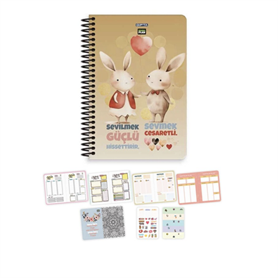 Gıpta Mono Plan 17x24 Spiralli Planner 96 Yaprak 