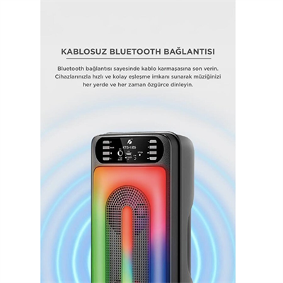 Glrtech KTS1555 FM Müzik Çalar Pratik ve Taşınabilir