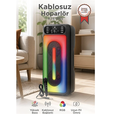 Glrtech KTS1555 FM Müzik Çalar Pratik ve Taşınabilir
