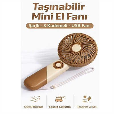Glrtech USB Mini Masaüstü Fan