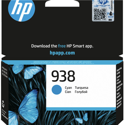 HP 938/4S6X5PE CY Mürekkep Kartuş Cyan