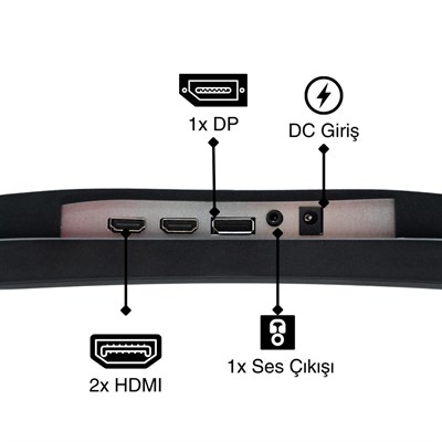 İZOLY OBLİVİON CZ238F180 24 INC FHD 180HZ CURVED FRAMELESS MONİTÖR