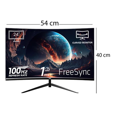 İZOLY VORTEX 2456 24 INC 100HZ 1 MS FHD 16.7M LED R1650 CURVED MONİTÖR