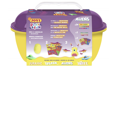 Jovi 2204 Kurumayan Oyun Hamuru Play&Fun Uzaylılar Seti