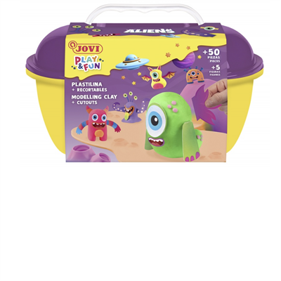Jovi 2204 Kurumayan Oyun Hamuru Play&Fun Uzaylılar Seti