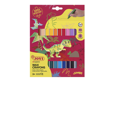 Jovi 980 Jumbo Yuvarlak Mum Boya 24’lü