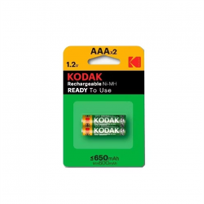 Kodak 650 mAh 2 Adet AAA Şarjlı İnce Pil