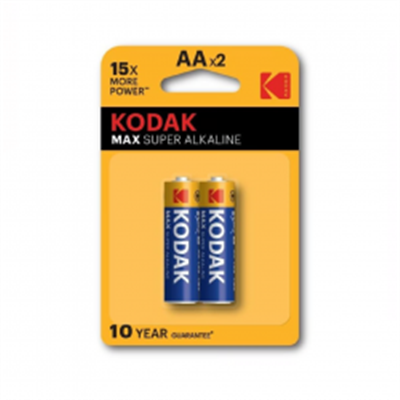 KODAK 2 ADET MAX ALKALİN KALEM PİL-AA