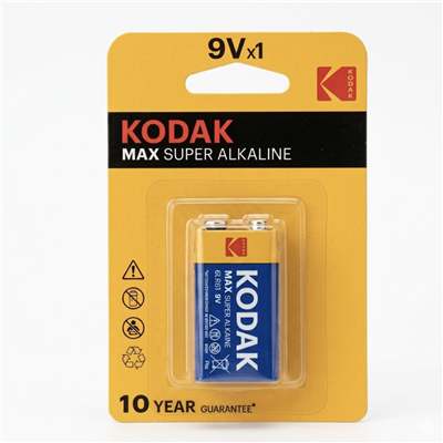 KODAK 1 ADET MAX AKALİN 9 VOLT PİL