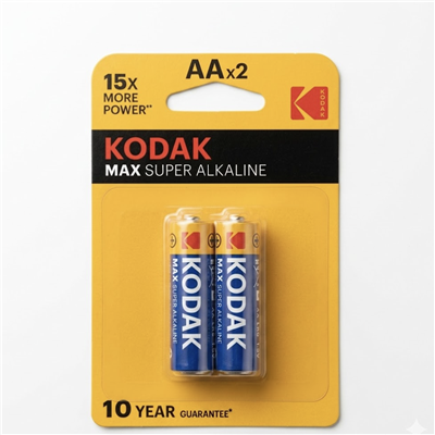 KODAK 2 ADET MAX ALKALİN KALEM PİL-AA