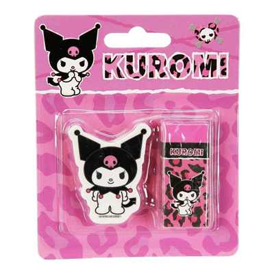 Kuromi 2li Kırtasiye Seti 008 2 Silgili