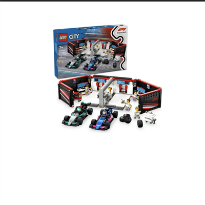 LEGO  City F1 Garajı ve Mercedes-AMG ve Alpine Arabaları