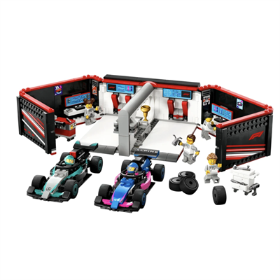 LEGO  City F1 Garajı ve Mercedes-AMG ve Alpine Arabaları