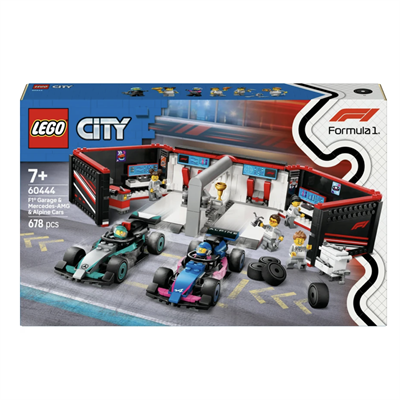 LEGO  City F1 Garajı ve Mercedes-AMG ve Alpine Arabaları