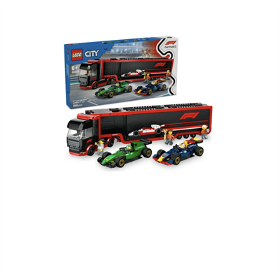 LEGO  City RB20 ve AMR24 F1  Arabalı F1 Kamyonu