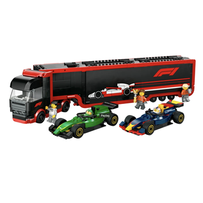 LEGO  City RB20 ve AMR24 F1  Arabalı F1 Kamyonu