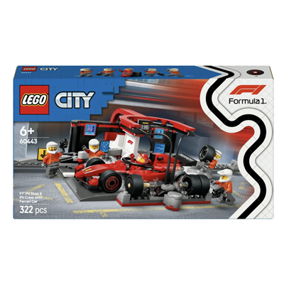 LEGO City Ferrari Arabalı F1  Pit Stop ve Pit Ekibi