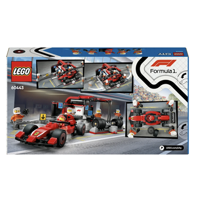 LEGO City Ferrari Arabalı F1  Pit Stop ve Pit Ekibi