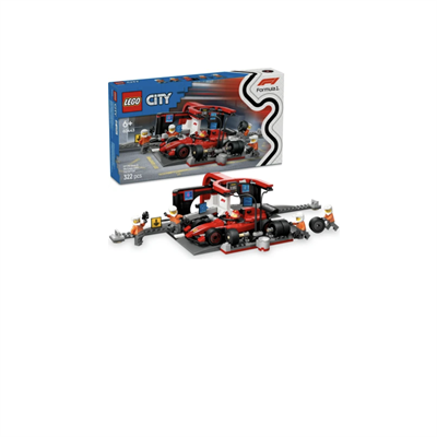 LEGO City Ferrari Arabalı F1  Pit Stop ve Pit Ekibi