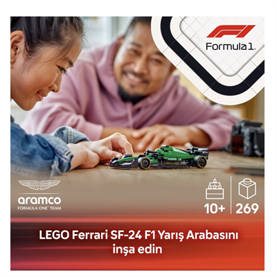 LEGO Speed Champions KICK Sauber F1® Team C44 Yarış Arabası