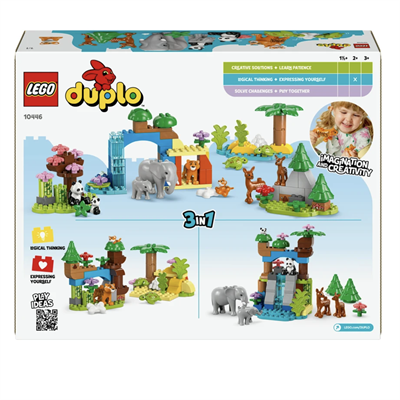 LEGO DUPLO 3ü 1 Arada Vahşi Hayvan Aileleri
