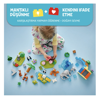 LEGO DUPLO 3ü 1 Arada Vahşi Hayvan Aileleri