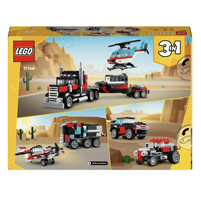 LEGO Creator Helikopterli Açık Kasa Kamyon