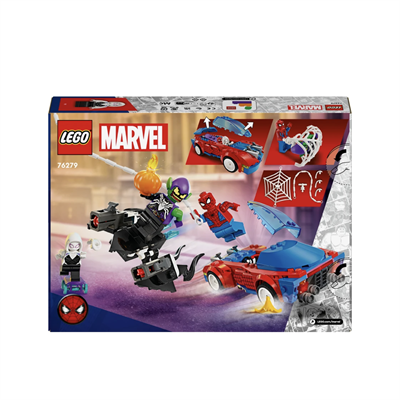 LEGO Marvel Örümcek Adam Yarış Arabası ve Venom Green Goblin