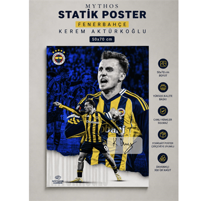 Mythos Statik Poster Fenerbahçe Kerem Aktürkoğlu 