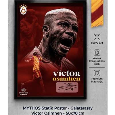 Mythos Statik Poster Galatasaray Osimhen - 
