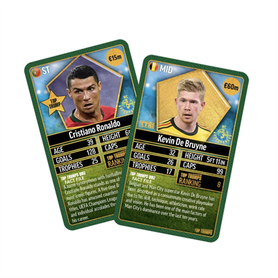 Mythos Top Trumps Dünya Futbol Yıldızları 5/6 Yeşil