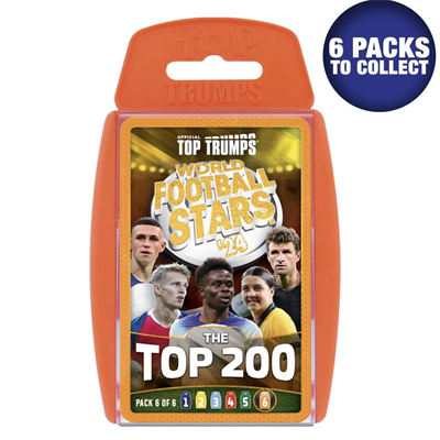 Winning Moves Top Trumps Dünya Futbol Yıldızları 6/6 Turuncu